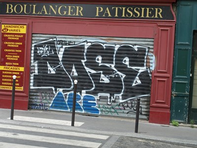 photo graffiti Paris 19eme arrondissement